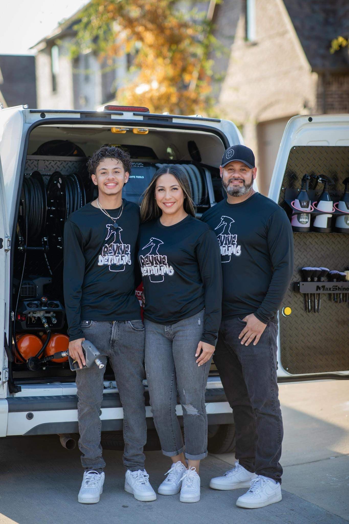 Luis Soria, Abraham Soria, and Marisol Soria of Revive Detailing